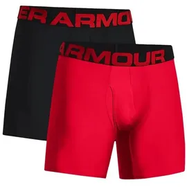 Under Armour UA Tech 6 Boxerjock red/black S 2er Pack