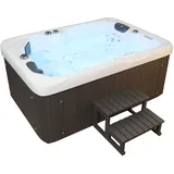 Tronitechnik Outdoor Whirlpool Levanzo 22Kw Pumpe 3Kw Heizung - 190 X 135 X 77Cm - Heizung 41 Düsen Inkl Treppe