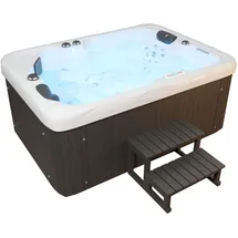 Tronitechnik Outdoor Whirlpool Levanzo 22Kw Pumpe 3Kw Heizung - 190 X 135 X 77Cm - Heizung 41 Düsen Inkl Treppe