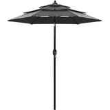 vidaXL Sonnenschirm 200 x 200 cm Anthrazit