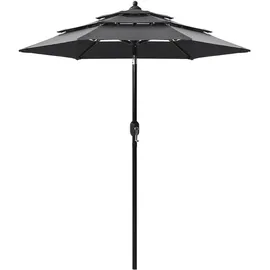 vidaXL Sonnenschirm 200 x 200 cm Anthrazit