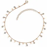 dKeniz Armband 925/- Sterling Silber Zirkonia weiß 21,0cm Weiss Damen