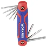 WorkPro TORX Winkelschraubendreher-Set T 9, T 10, T 15, T 20, T 25, T 27, T 30, T 40