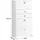 Schildmeyer Midischrank 65 x 133,5 x 34,5 cm Weiß