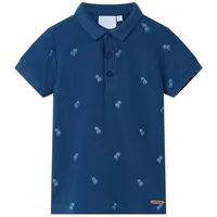 vidaXL Kinder-Poloshirt Dunkelblau 116