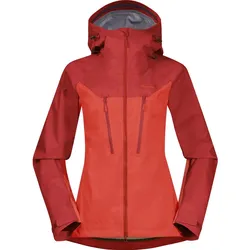Bergans Cecilie 3L Jacket energy red/red leaf (21679) XS