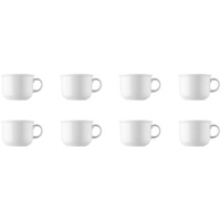 Thomas Porzellan Tasse Kaffee-Obertasse - TREND Weiß - 8 Stück