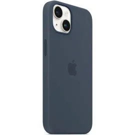 Apple iPhone 14 Silikon Case mit MagSafe Sturmblau