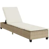 vidaXL Sonnenliege 200 x 55 x 77 cm Beige