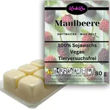 WonderWax Duftwachs Wax Melts für Duftlampe, 6 Würfel Duftmelt Wachsmelt Sojawachs Duftwachswürfel für Raumdüfte, Wachs mit Duftöl Indoor Melts Duftwachs für Aromalampe Maulbeere