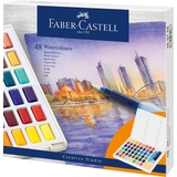 Faber-Castell Aquarellfarben in Näpfchen, 48er Etui