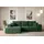altdecor Ecksofa Cord 2-Sitzer Grün