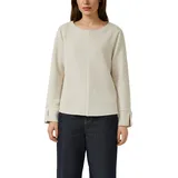 s.Oliver Scuba-Sweatshirt Sweatshirt mit Kontraststreifen Beige 40