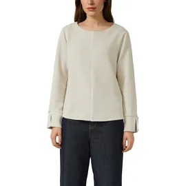 s.Oliver Scuba-Sweatshirt Sweatshirt mit Kontraststreifen Beige 40