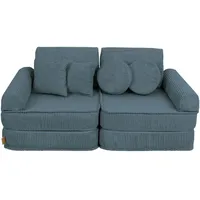 MeowBaby Kindersofa,, Türkis, Textil, 120x25x60 cm, Kinder- & Jugendzimmer, Kindermöbel, Kindersitzmöbel & -tische, Kindersessel & -sofas