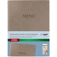 Sigel Speisekarten-Mappe SM211 Beige 1St.