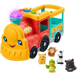 Fisher-Price® Spielzeug-Eisenbahn Little People, ABC Zug, inkl. 5 Tierfreunde Figuren, mit Licht und Sound bunt