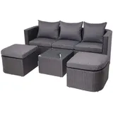 MCW Lounge-Set, anthrazit, Kissen dunkelgrau
