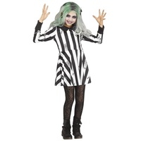 Fun World Kostüm Schräger Geist Kostüm für Mädchen, Sorgt für Schrecken und Schabernack gleichermaßen! weiß