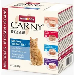 Katzen - Nassfutter ANIMONDA Carny Ocean Multipack Meeresvielfalt Nr.1, 12 x 80 g