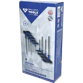 BRILLIANT TOOLS T-Griff-Winkelstiftschlüssel TORX T15x100mm
