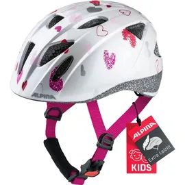 Alpina Ximo 49-54 cm Kinder white hearts 2020