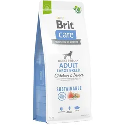 BRIT Care Dog Sustainable Adult Large Breed Chicken & Insect Adult Large Breed Hundefutter mit Huhn und Insekten 12kg