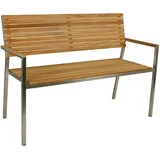 Garden Pleasure Gartenbank Denver 304770 braun Holz 125,0 cm