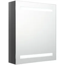 vidaXL LED Spiegelschrank 50 cm grau