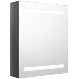 vidaXL LED Spiegelschrank 50 cm grau