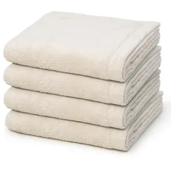 Cawö Lifestyle Handtuch-Set - 4er-Set Natur Silber 