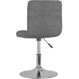 vidaXL Esszimmerstuhl Drehbar Hellgrau Stoff