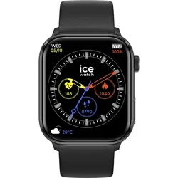 Smartwatch ICE-WATCH "ICE smart 2.0 - 1.96", schwarz, Smartwatches, Armbanduhr, Damenuhr, Herrenuhr, Silikonarmband