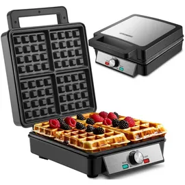 Steinborg SB-2060 Waffeleisen silberfarben