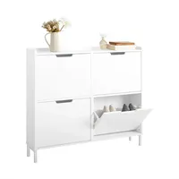 SoBuy FSR100 100 x 91 x 19 cm weiß / weiß