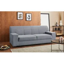 DOMO collection 2-Sitzer DOMO COLLECTION "Ledas kubisch und komfortabel, flache Armlehnen, eleganter Fuß", grau, B:210cm H:83cm T:88cm, Sofas, in vielen Farben erhältlich