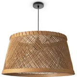Paco Home Bambus Hängeleuchte 1-flg. Ø42 cm vintage beige