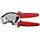 Knipex Twistor®16 Selbsteinstellende Crimpzange für Aderendhülsen mit drehbarem Crimpkopf mit Mehrkomponenten-Hüllen verchromt 200 mm