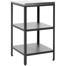 Beliani Outdoor-Kücheninsel Vilama 50 x 50 x 90 cm Schwarz
