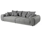 Livora Bigsofa Geflechtstoff 310x135x86 grau MIRELLA