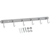 Intirilife Garderobenleiste Modell C Silber