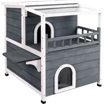 MCombo Katzenhaus 66 x 76 x 64 cm grau