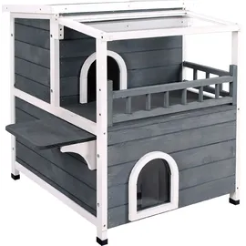 MCombo Katzenhaus 66 x 76 x 64 cm grau