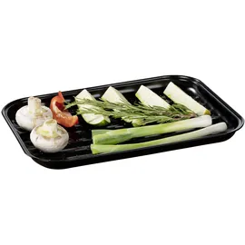 Wenko Grillschale 34,5 x 24,5 x 2,5 cm Edelstahl schwarz