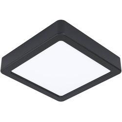 EGLO LED-Deckenleuchte Fueva 5 Alu, Eisen, Stahl & Metall Schwarz 16 x cm