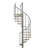 Minka Spindeltreppe Venezia Smart 38 305,5 cm Edelstahl/Holz/PVC/Stahl