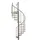 Minka Spindeltreppe Venezia Smart 38 305,5 cm Edelstahl/Holz/PVC/Stahl