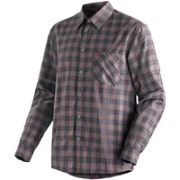 Maier Sports Claas Langarmhemd - Grey Check - 3XL