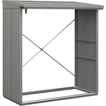 Hörmann Kaminholzregal Elegant-V Metall 181,4 x 102,5 x 198 cm grau