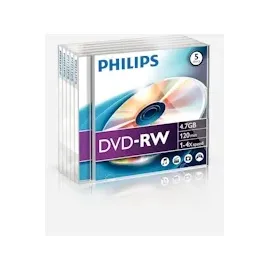 Philips DVD-RW 4,7GB 4x 5er Jewelcase